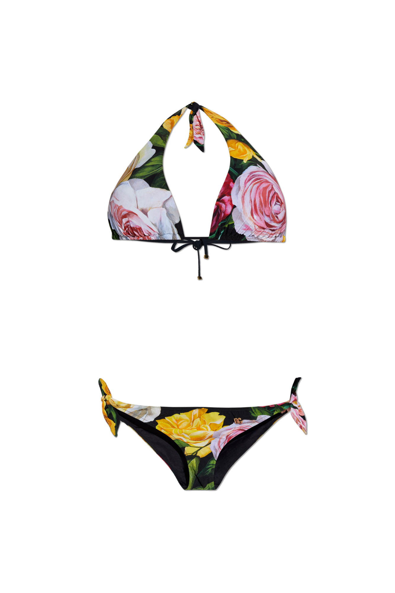Dolce & Gabbana Two-piece swimsuit with floral motif